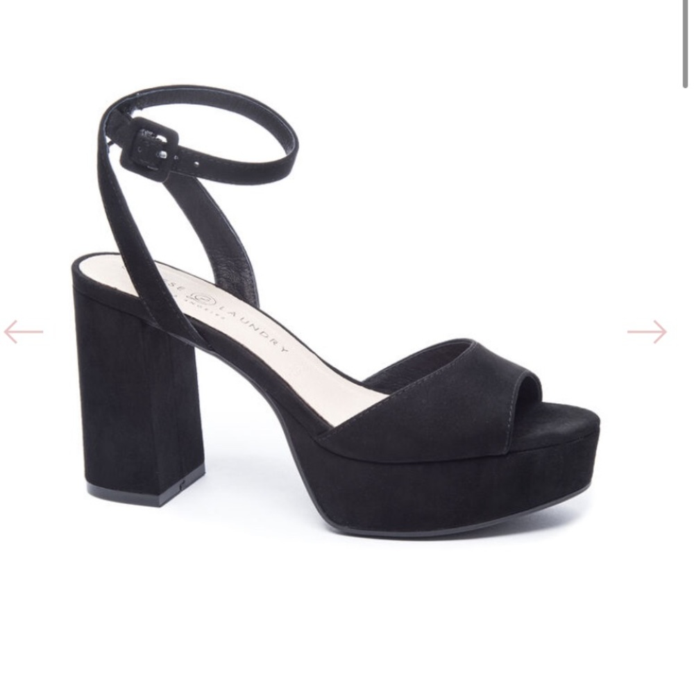 Chinese Laundry Theresa Suede Platform Sandal in Black